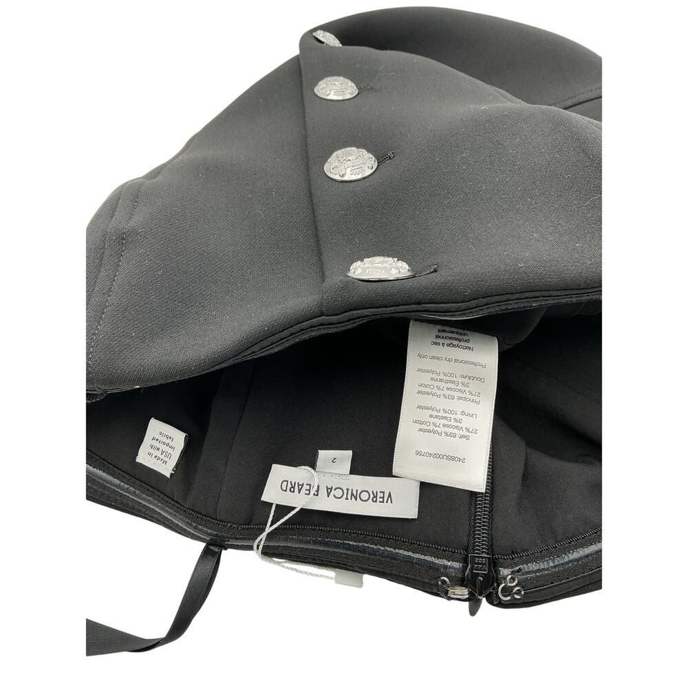 Veronica Beard 'Forman' Black Polyester Strapless… - image 4